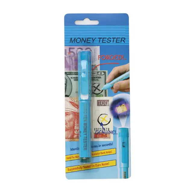 2 IN 1 Detector Pen with UV light Counterfeit Bank Note Tester Pen with colorful pen Money Recognizing 1379 Model_11