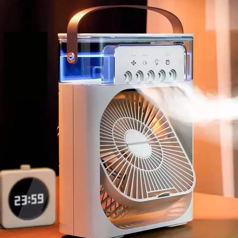 summer hot selling Portable mini water air cooler fan with humidifier_2