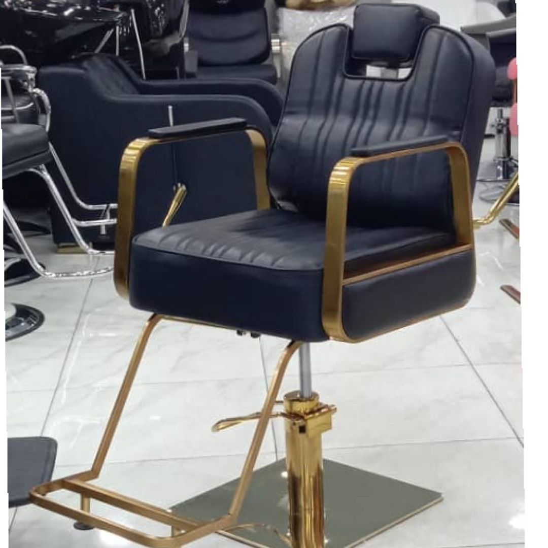 Golden barber chair _0