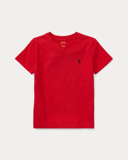 Cotton Jersey V-Neck Tee_1