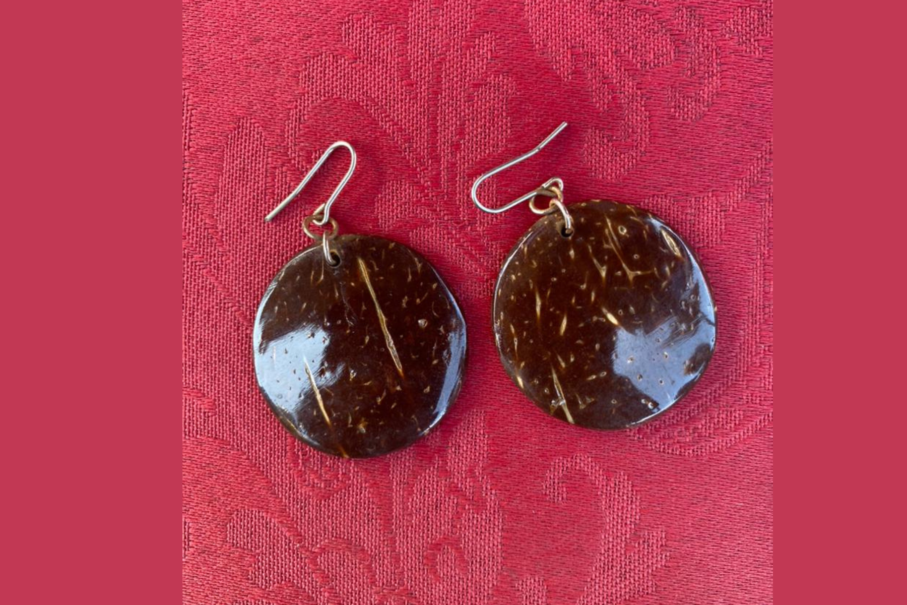 Earing Coconut Shell Polished 1 _0