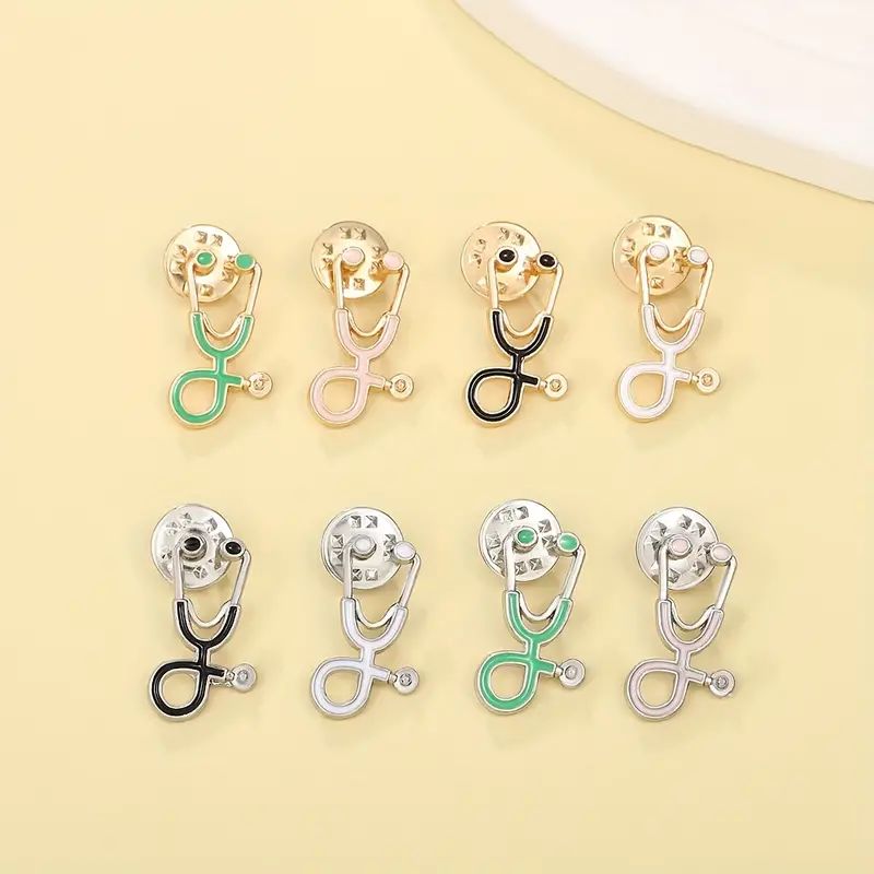 Stethoscope Shape Brooch_0