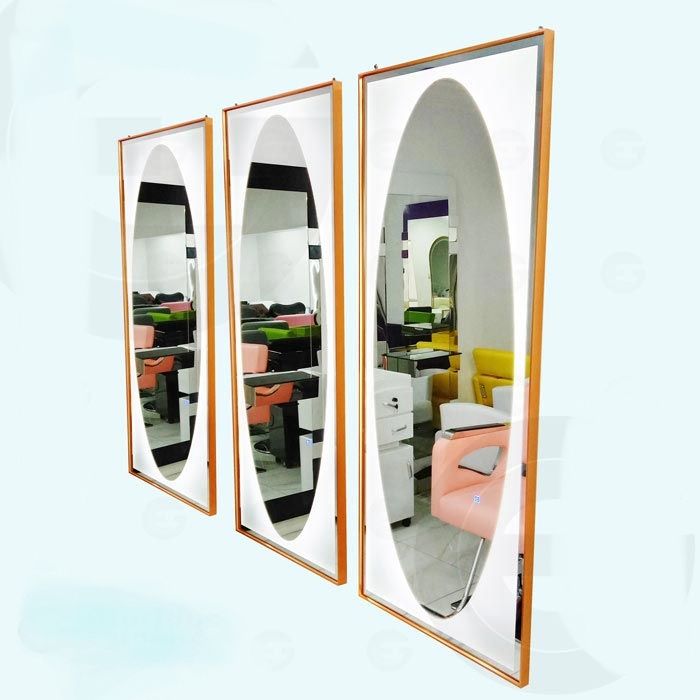 Golden Salon Mirror With Led Light M303a_1