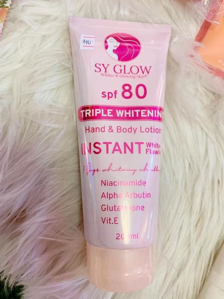 Sy glow triple whitening lotion spf80_0