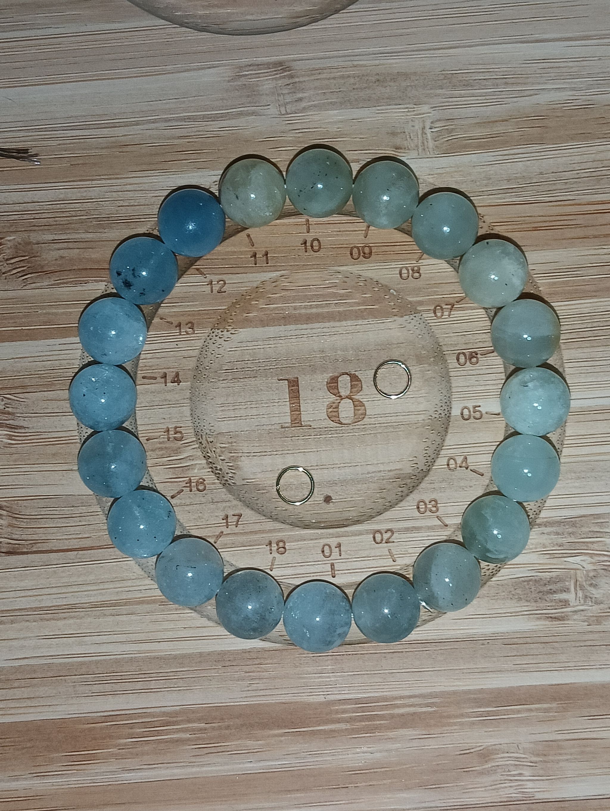 10mm+ Blue&Green Ombre Morganite Bracelet_2