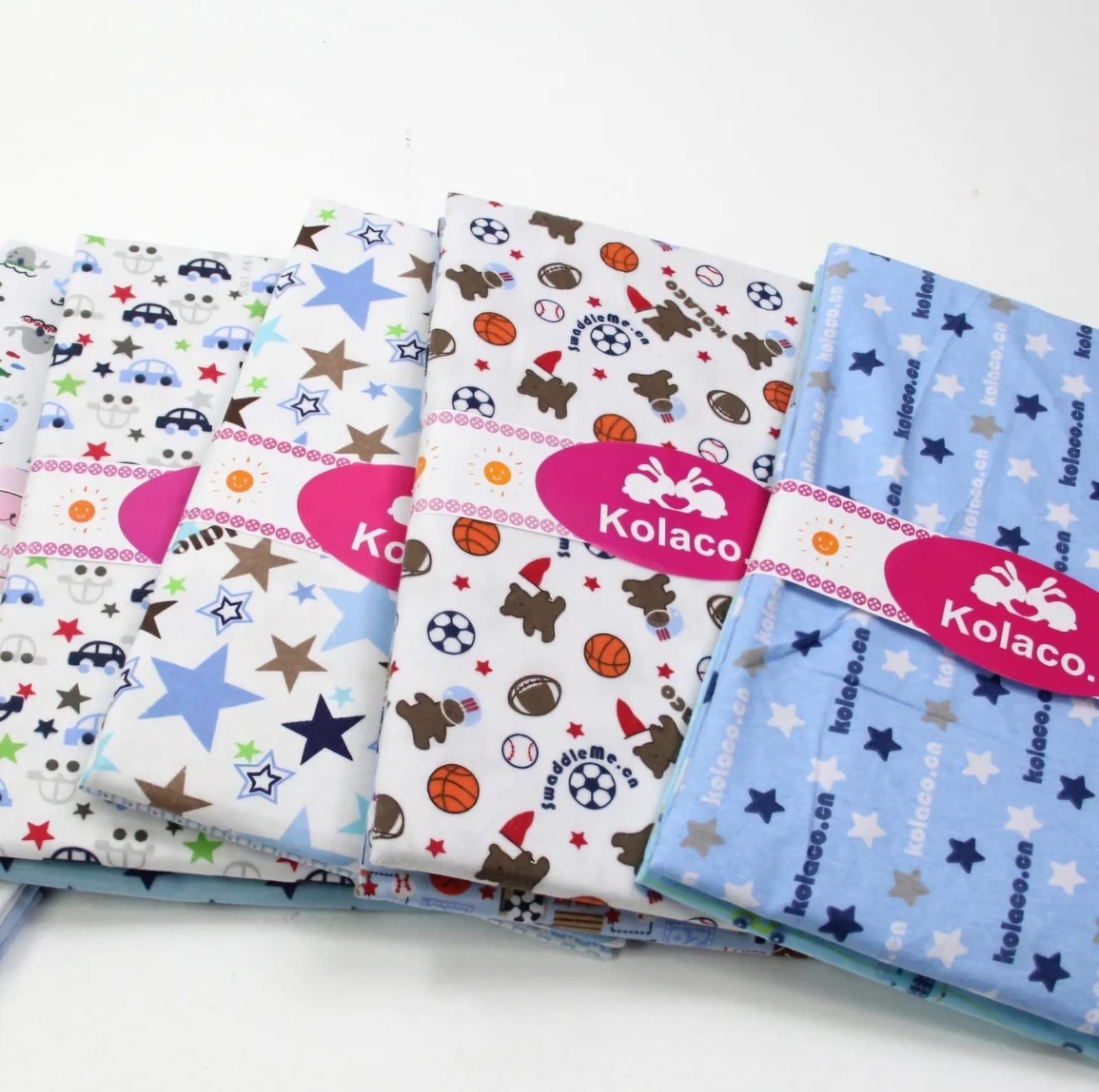 Baby Random Design Cotton Blanket 2Pcs/Pack_1