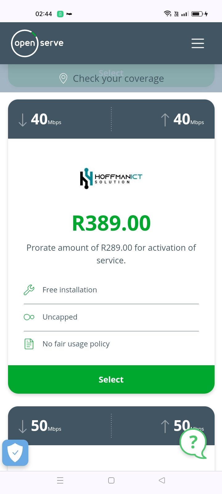 HoffmanICT FTTH Packages _0