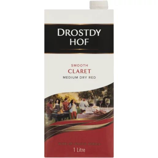 Drostdy Hof Smooth Claret Red Wine Box 1L_0