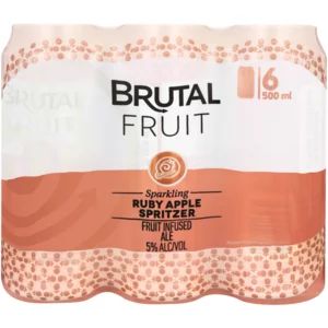 Brutal Fruit Ruby Apple Sparkling Spritzer 6 x 500ml_0