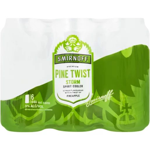 Smirnoff Storm Pine Twist Premium Spirit Cooler 6 x 440ml_0