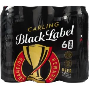 Carling Black Label Beer Cans 6 x 500ml_0