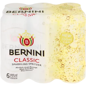 Bernini Classic Sparkling Spritzer Can 6 x 500ml_0