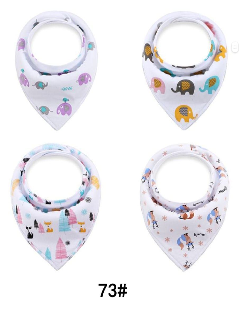 Baby Bibs set of 4pcs 100% Organic Cotton _7