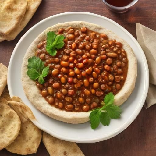 Foul Medames for one - Slow-cooked fava beans seasoned with olive oil, lemon juice, garlic, and cumin. Served with warm pita bread._0