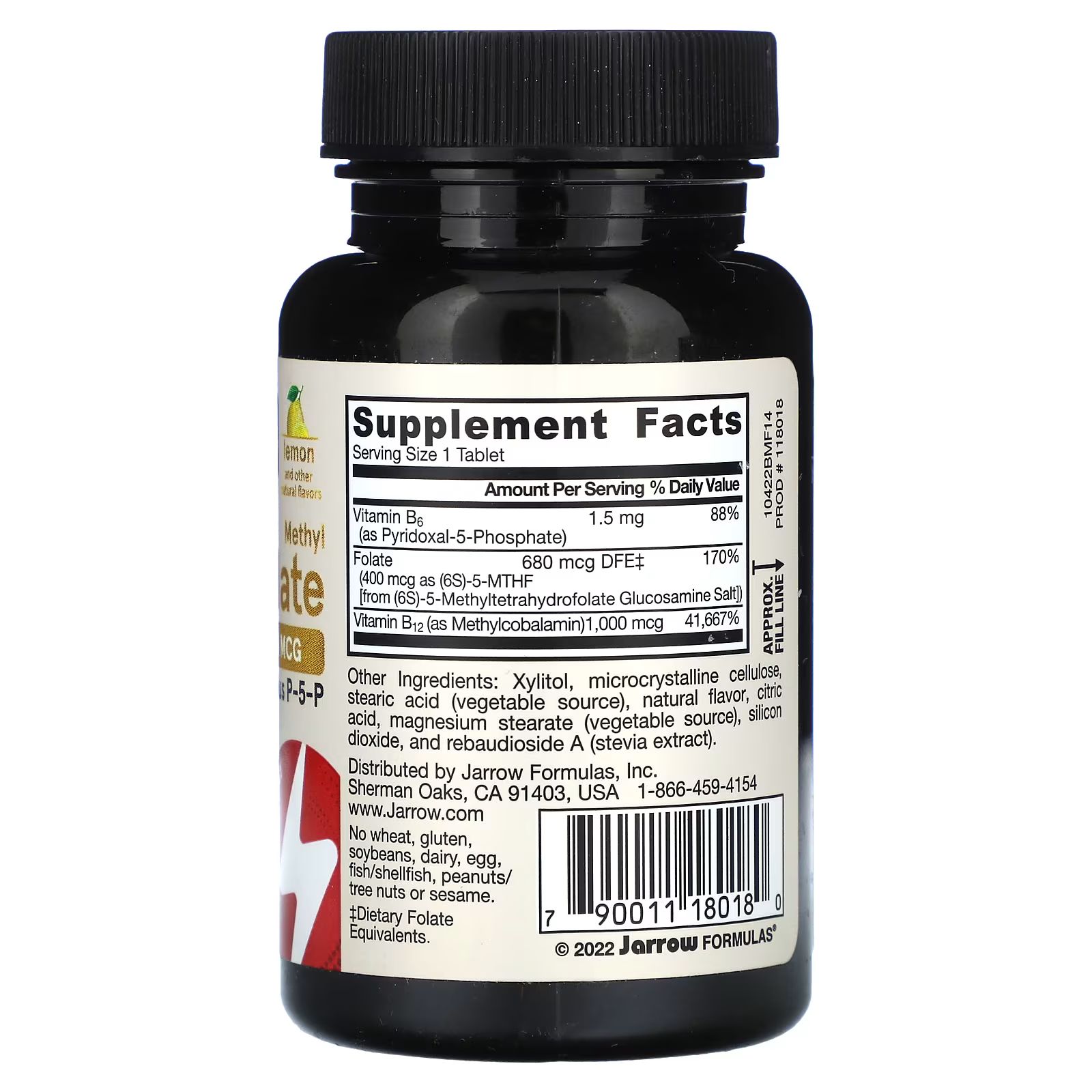 Vegan Methyl B-12 & Methyl Folate, Extra Strength, Lemon Flavour_1