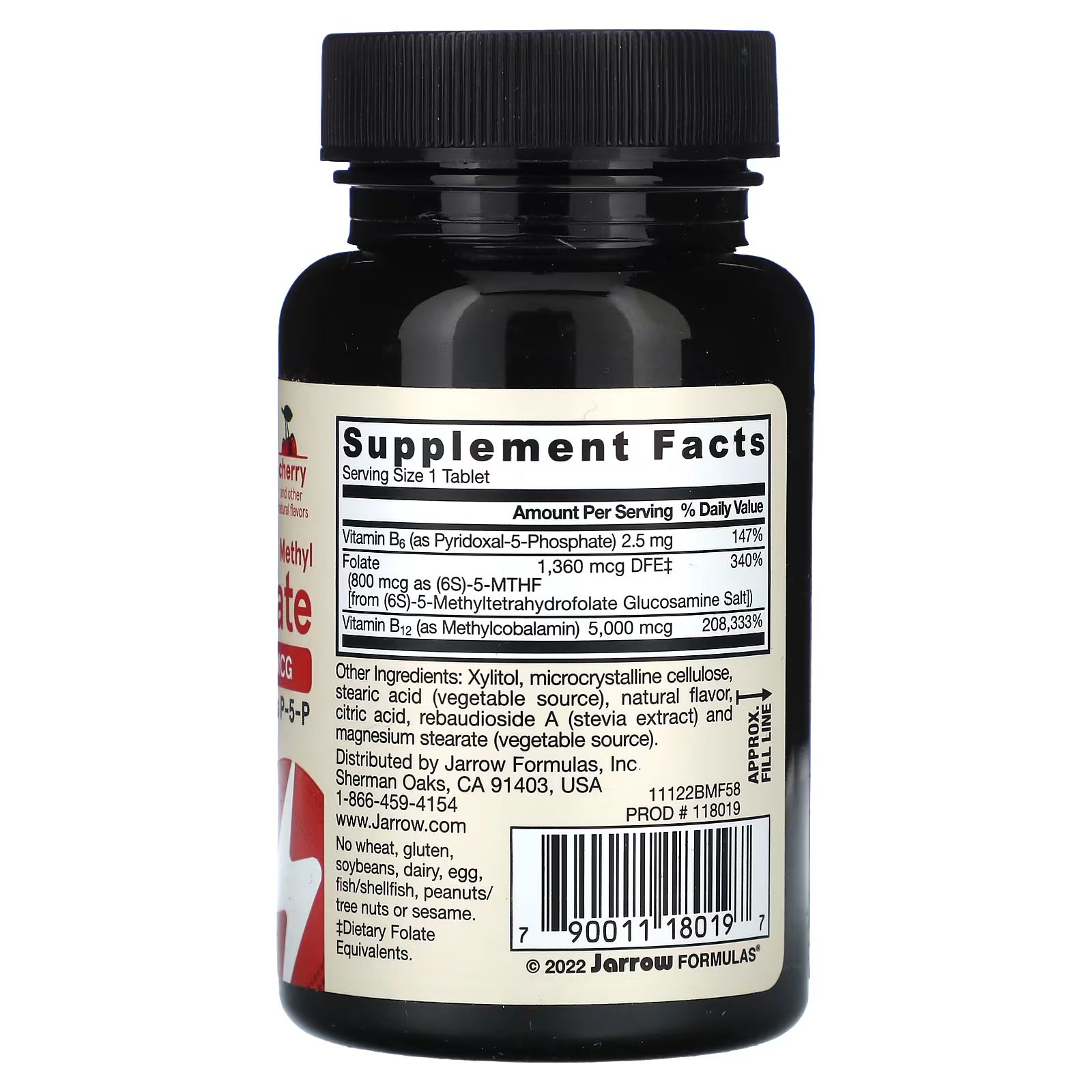 Vegan Methyl B-12 & Methyl Folate, Ultra Strength, Cherry Flavour_1