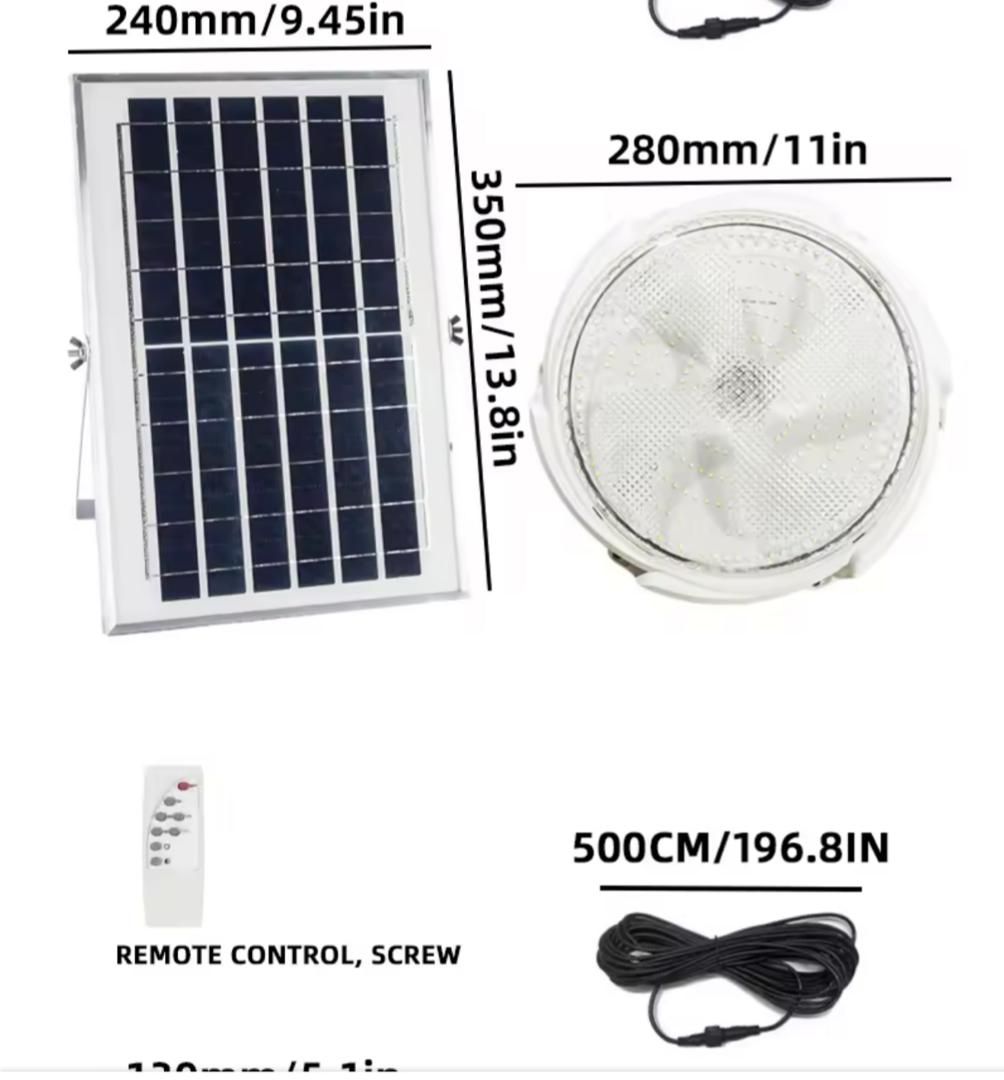 New Indoor LED Solar Lights Outdoor Corridor Intelligent Light Control Solar Ceiling Light._7