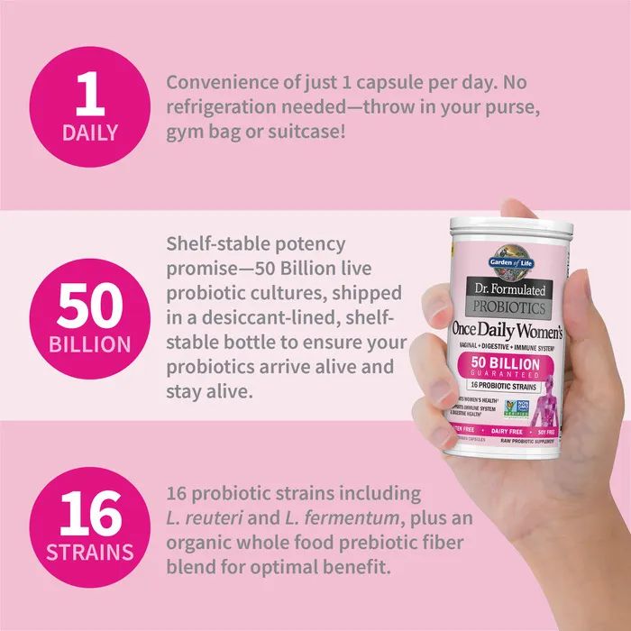 Probiotics Once Daily Women's, 50 Billion, Shelf Stable_4