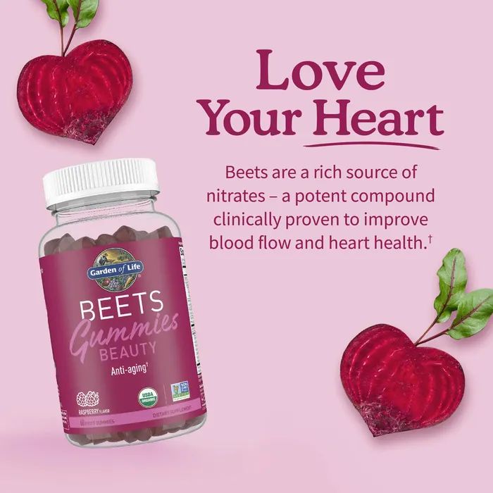 Beets Beauty Gummies, Raspberry Flavour  _4