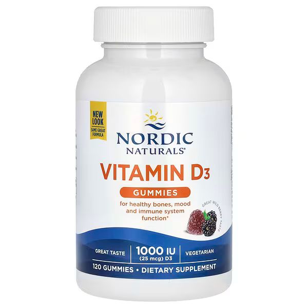 Vitamin D3 Gummies 1000 IU (25 mcg), Wild Berry Flavour_0