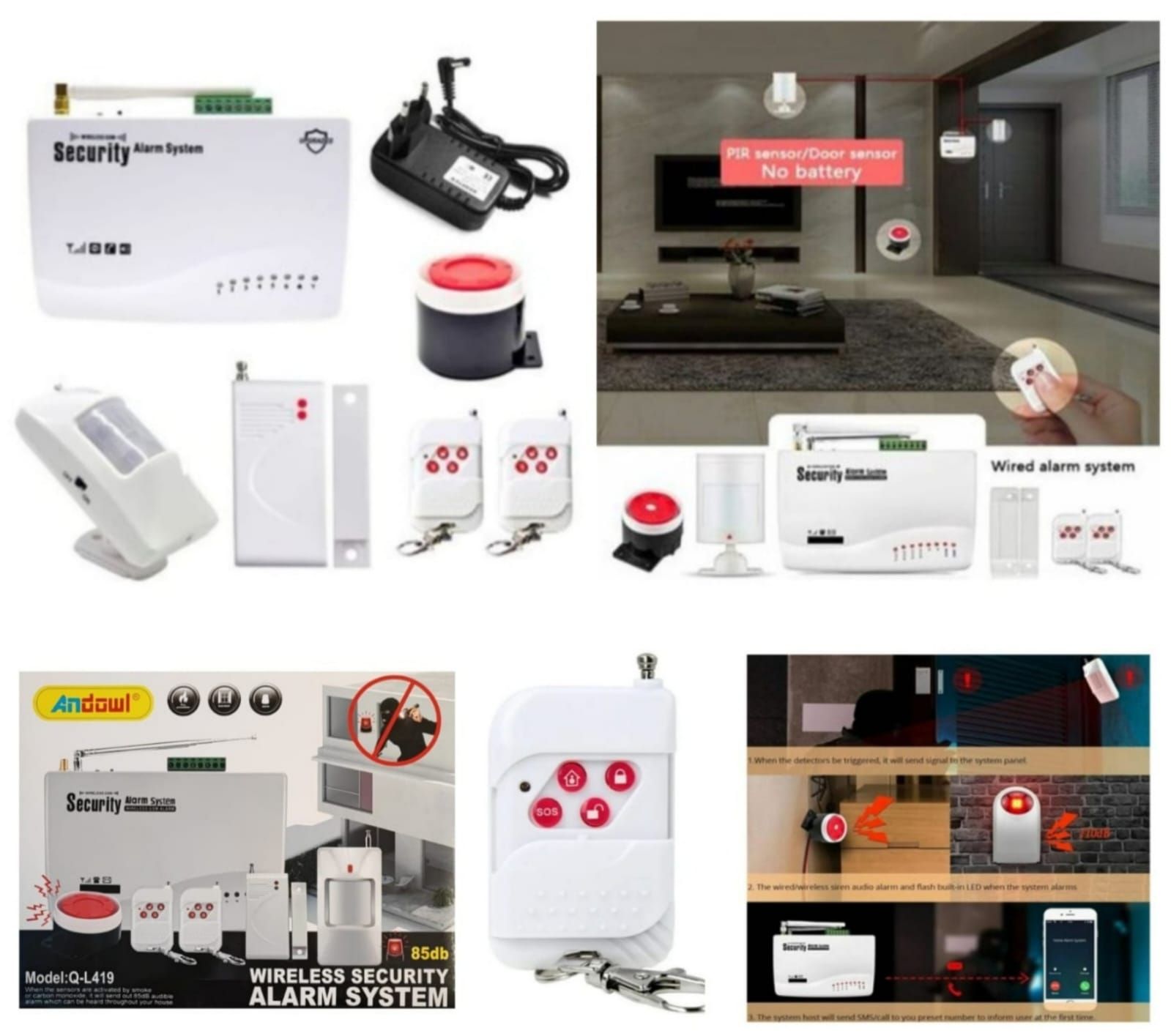 G 4149. Wireless Security Fire Alarm System._0