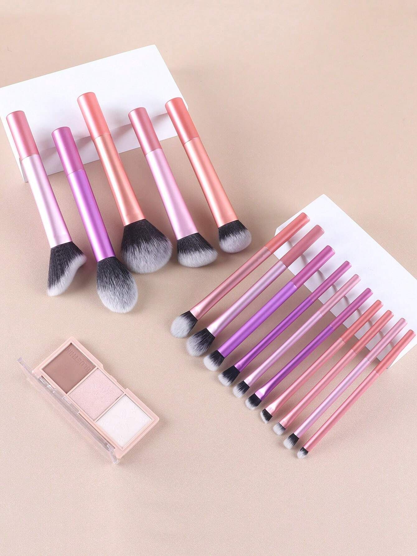 15pcs Multicolor Makeup Brushe Set_6