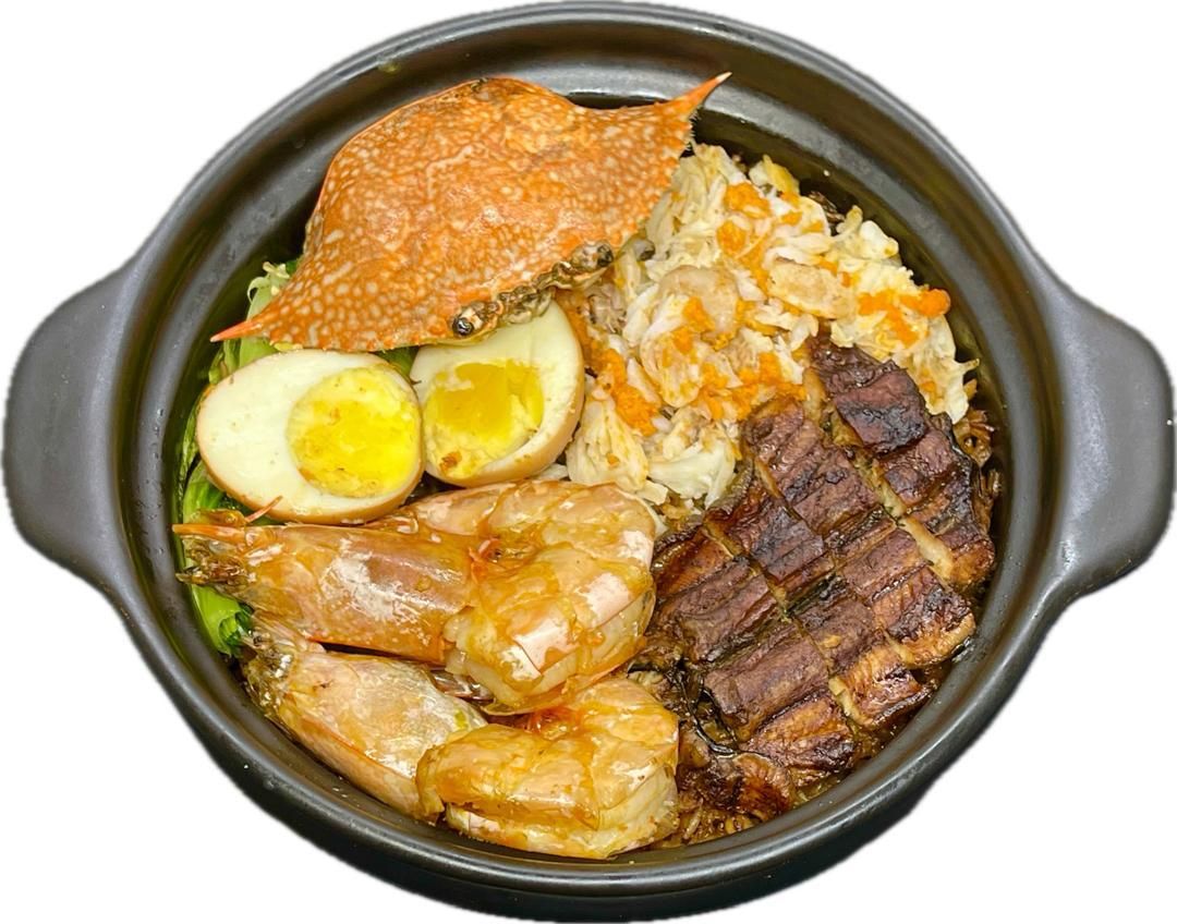 Mix Prawn Unagi Crab Claypot Rice_0