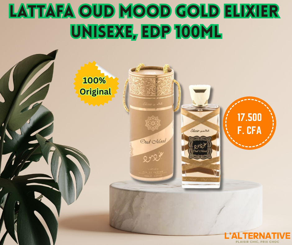 Lattafa OUD MOOD GOLD ELIXIER, Unisexe, EDP, 100 100 ML_1