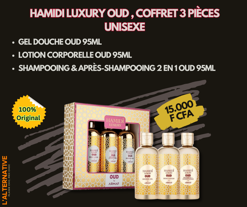 Hamidi LUXURY OUD , Unisexe, Coffret 3 Pièces_1