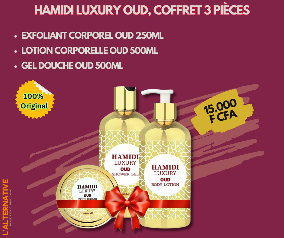 Hamidi LUXURY OUD, Unisexe, Coffret 3 Pièces_1