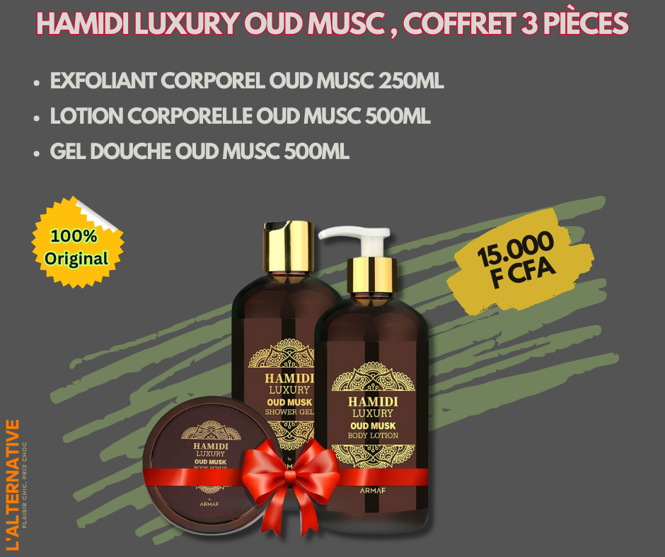 Hamidi LUXURY OUD MUSC, Unisexe, Coffret 3 Pièces_1