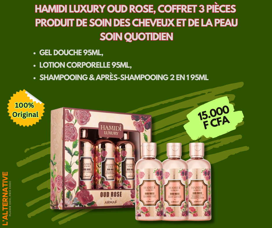 Hamidi LUXURY OUD ROSE, Unisexe, Coffret 3 Pièces _1