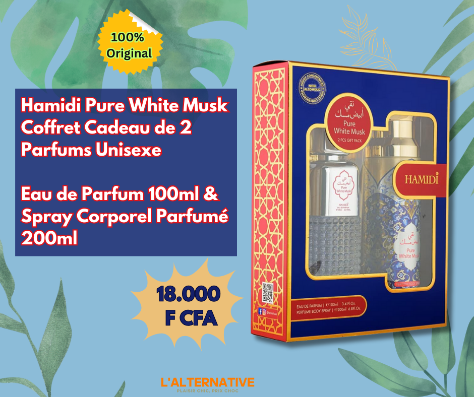 Hamidi Pure White Musk Coffret Cadeau de 2 Parfums Unisexe_1