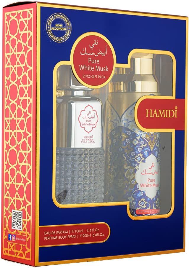 Hamidi Pure White Musk Coffret Cadeau de 2 Parfums Unisexe_0