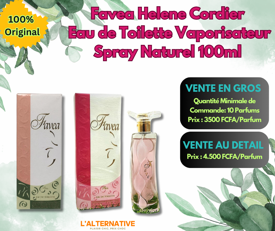 Favea Helene Cordier  Eau de Toilette Vaporisateur Spray Naturel 100ml _1