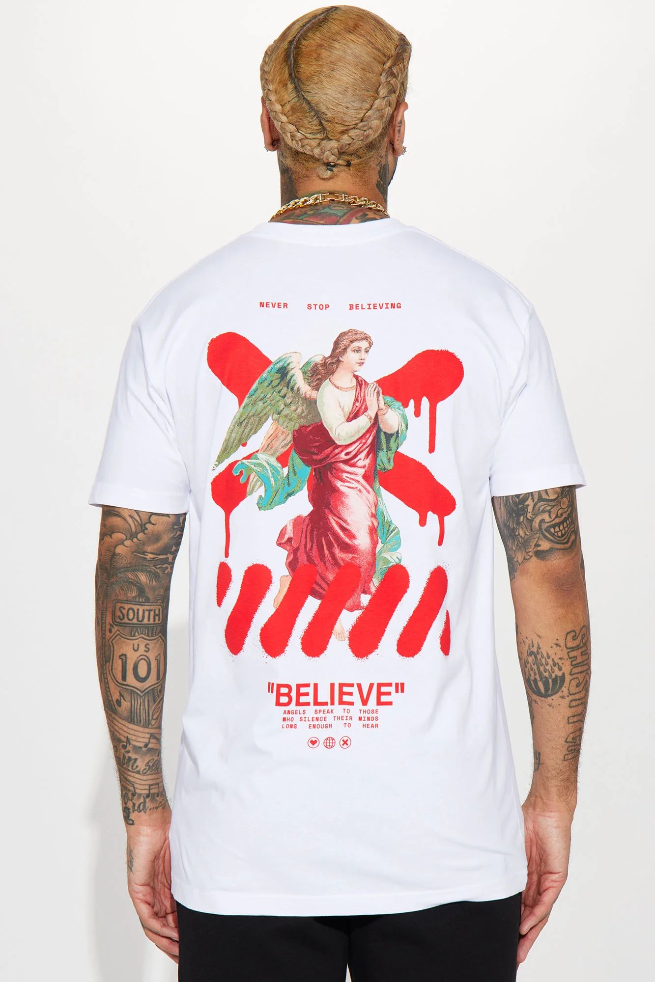 Never Stop Believing Short Sleeve Tee- SIZE L_2