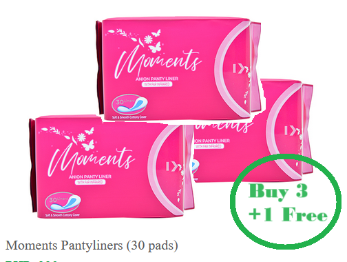 Moments Pantyliners (3 + 1)_0