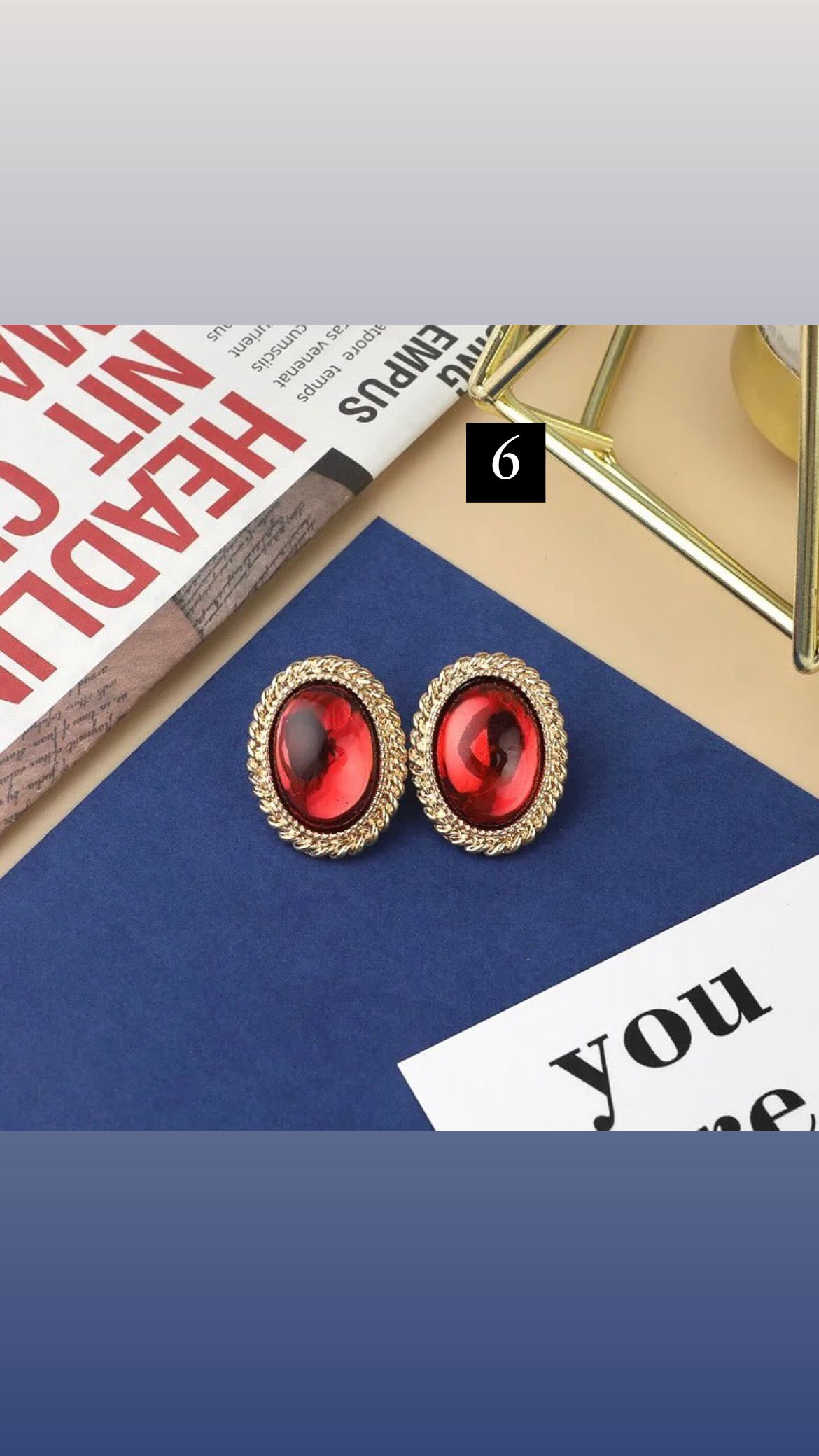 boucles d'oreilles vintage rouges_6