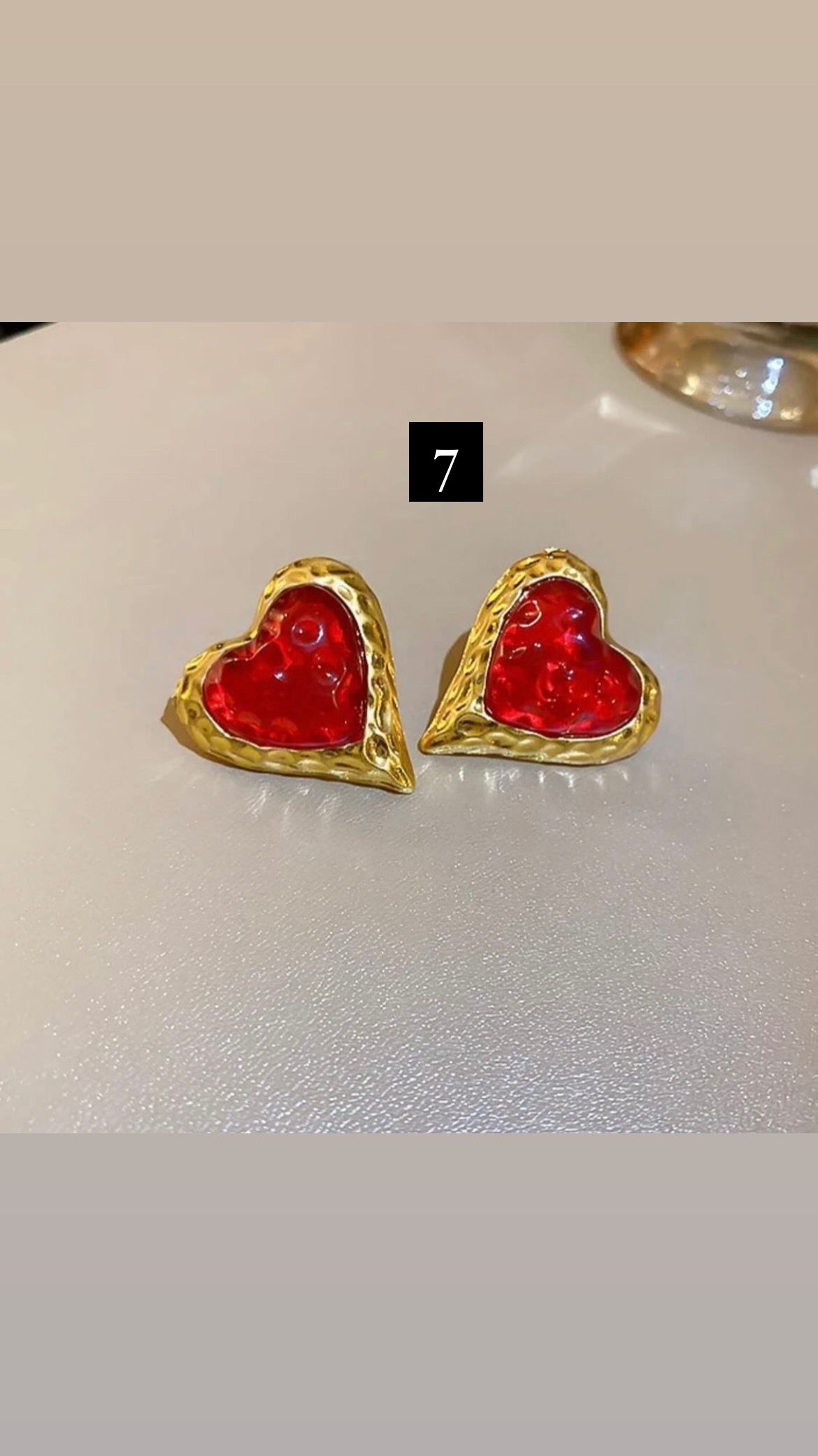 boucles d'oreilles vintage rouges_7