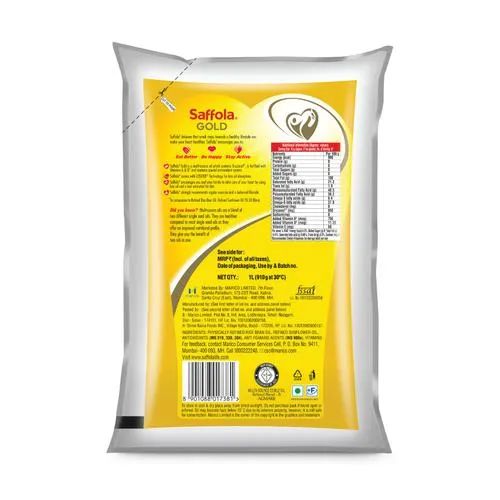 Saffola Gold Refined Cooking Oil - Blended Rice Bran & Sunflower oil_2