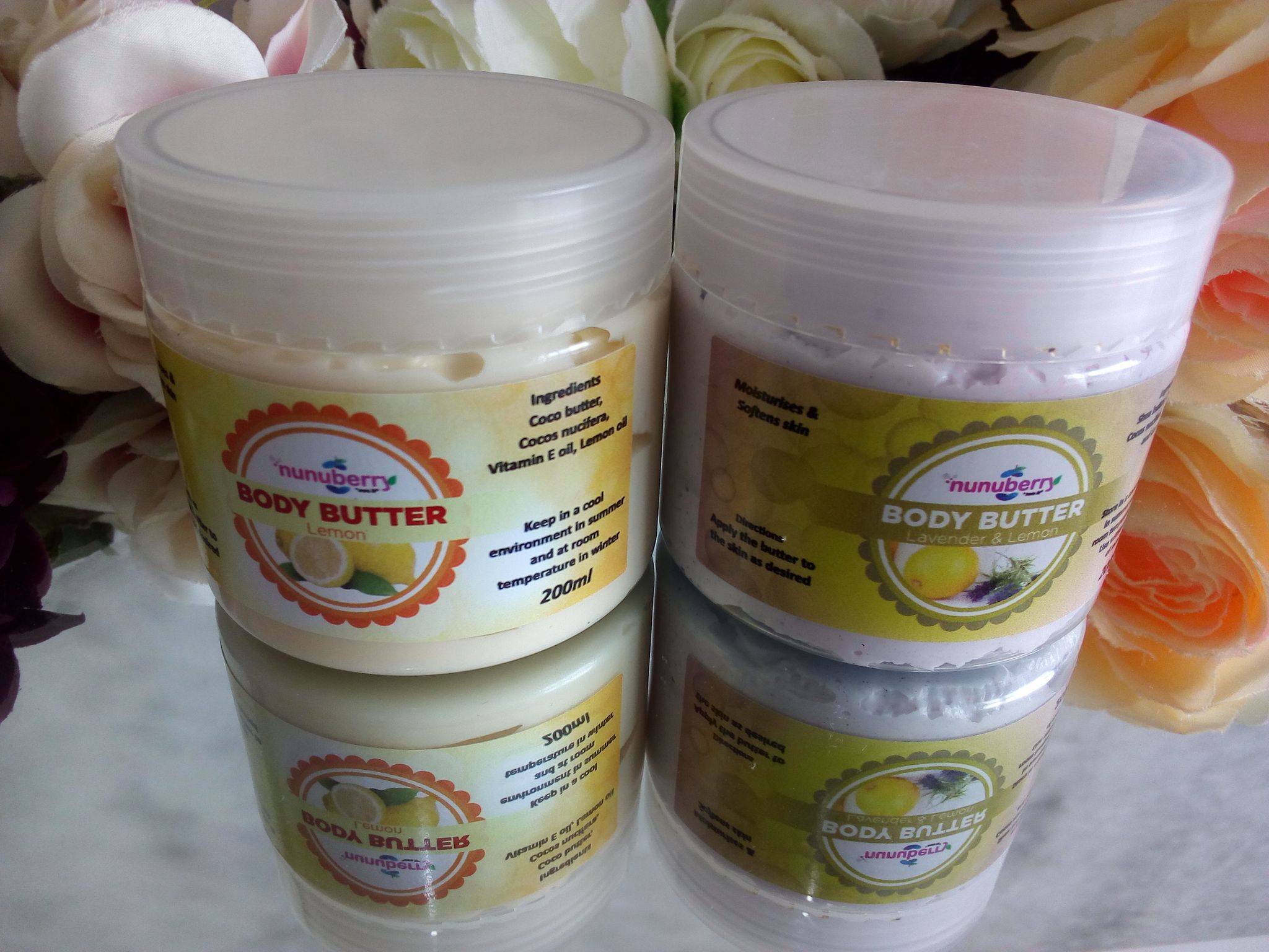 Whipped Lavender &Lemon Body Butter and Emulsified Lemon Body Butter commbo_0