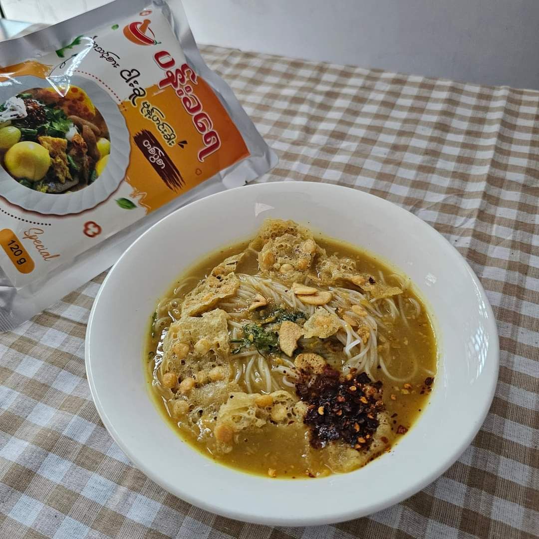 ပန်းခရေ Kitchen_အသင့်စားငါးခူမုန့်ဟင်းခါး (တစ်ပွဲစာ)_3