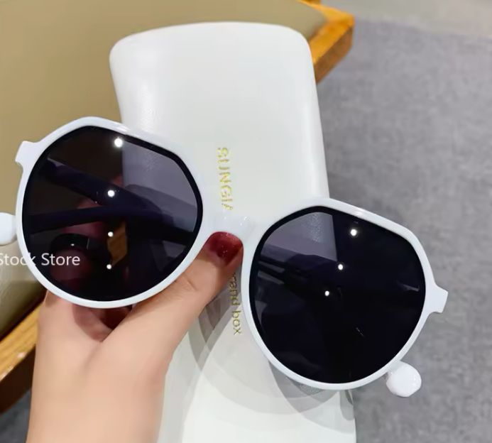 Round Frame Sunglasses Ins Trend Big Frame Sunglasses_3