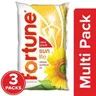 Fortune Sun Lite Refined Sunflower Oil, 3 x 1 L Multipack_0