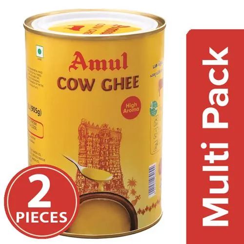 Amul High Aroma Cow Ghee, 2 x 1 L Multipack_0