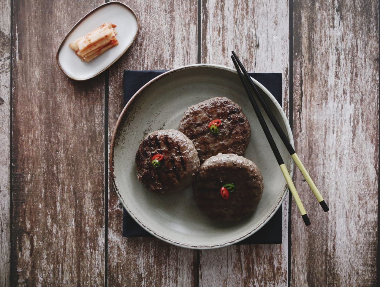 Grilled short rib patties (half beef and half pork / 100g × 6 pieces total 600g)_0