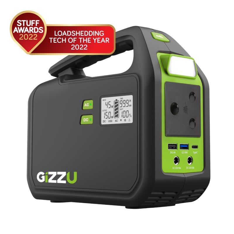 GIZZU 155Wh Portable Power Station 1 x 3 Prong SA Plug Point_0