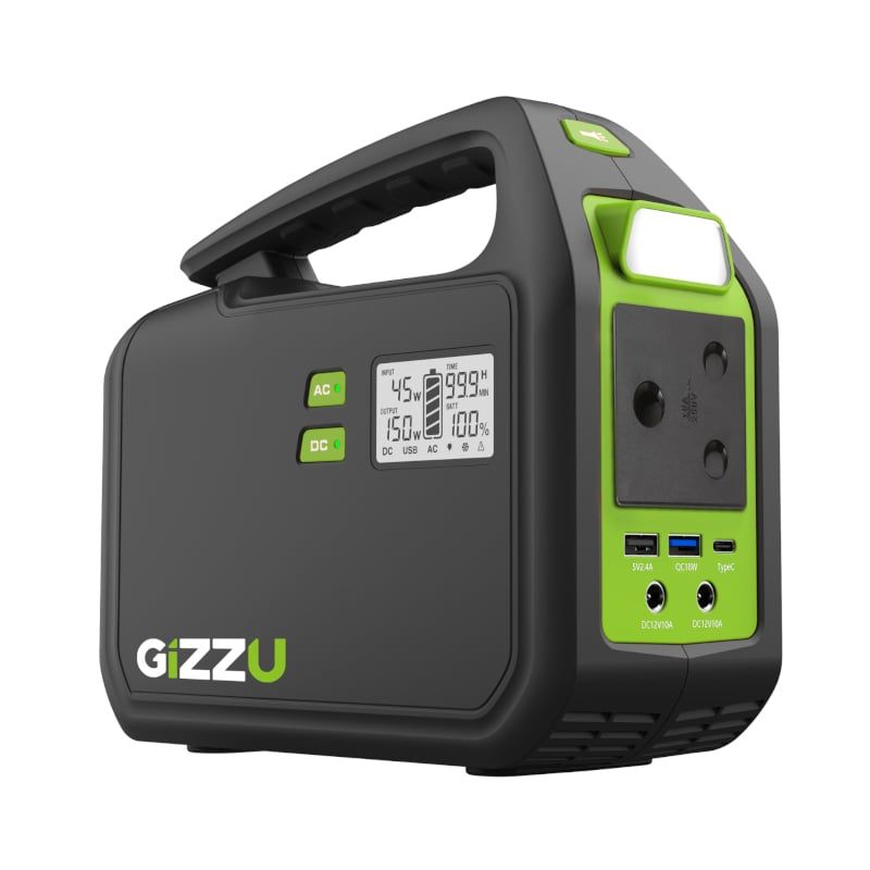 GIZZU 155Wh Portable Power Station 1 x 3 Prong SA Plug Point_1