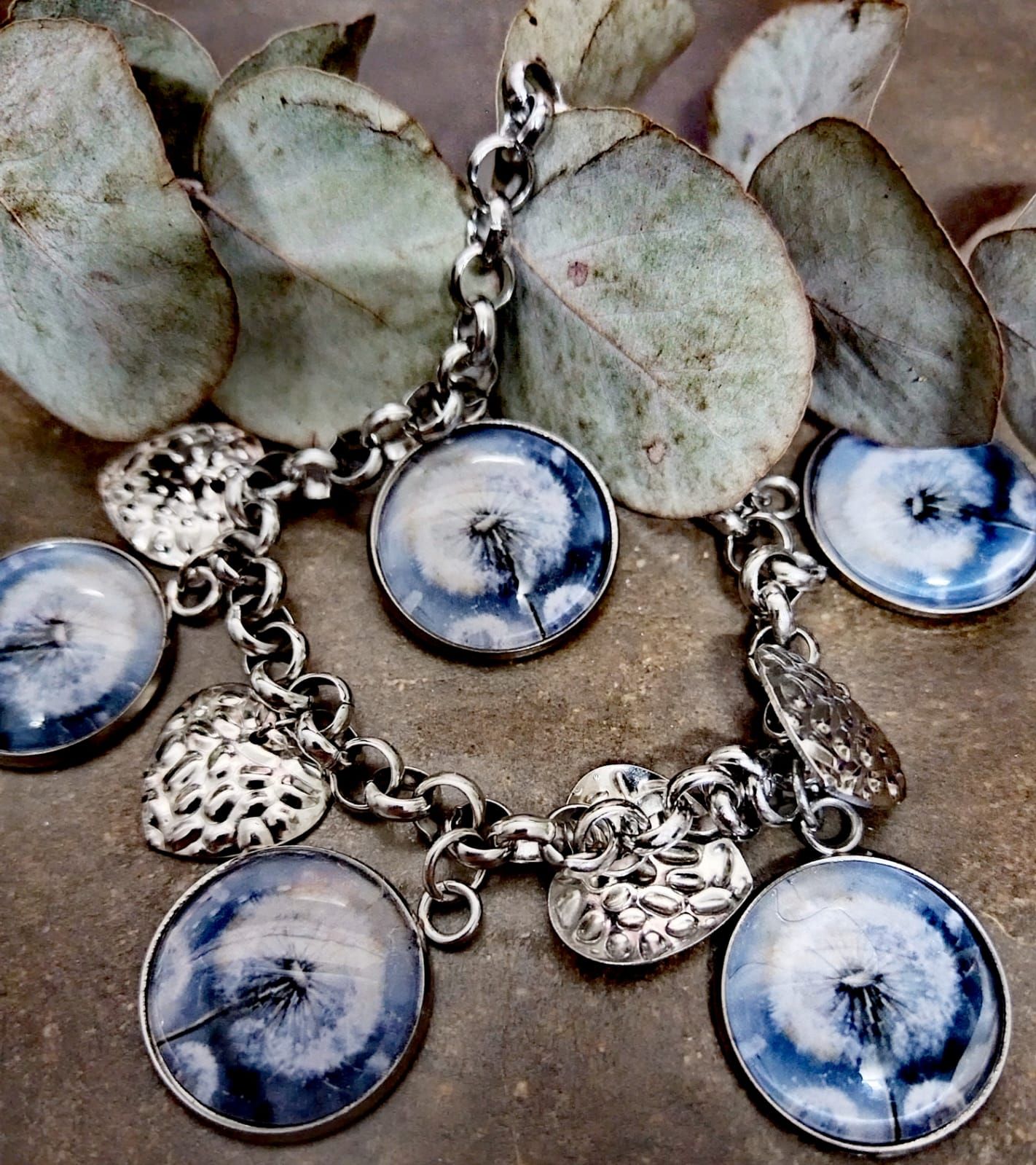 Photo glass dome charm bracelets _2