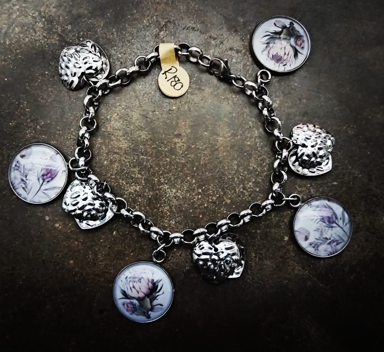 Photo glass dome charm bracelets _1